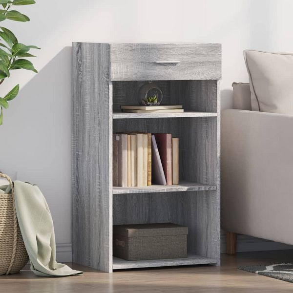 vidaXL Sideboard Grau Sonoma 50x42,5x93 cm Holzwerkstoff, 846332