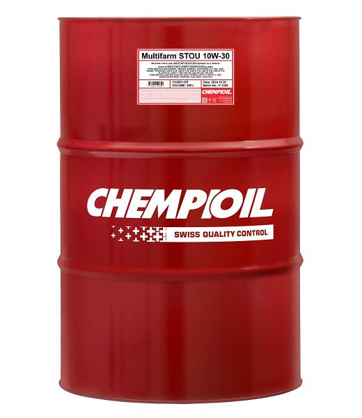 CHEMPIOIL Motor-Getriebe-Motoröl 2501 Multifarm STOU 10W-30, VE: 208 l, CH2501-DR