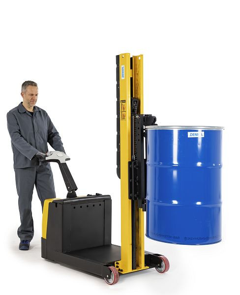 DENIOS Fassheber, elektrohydraulisch, 260 mm Reichweite, Gegengewicht, 300 kg Traglast, 280740