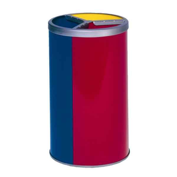 Stein HGS Abfallbehälter -Cubo Delmar-, gelb-blau-rot /720mm, ohne Dach, 16654