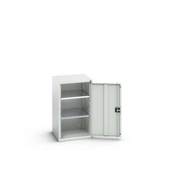 bott verso Flügeltürschrank, mit 2 Fachböden, BxTxH: 525 x 550 x 900 mm, Lichtgrau / Lichtgrau, 16926047.16