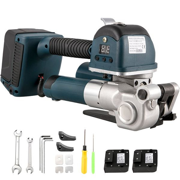 VEVOR Handumreifungsgerät Akku Schweißbandmaschine DD19A, tragbar, Blau, Elektrisch, DBJDD19A000000001V2