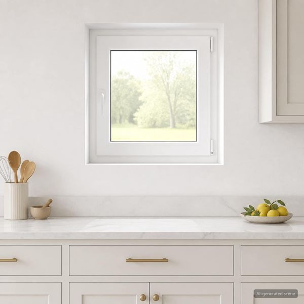 vidaXL Kellerfenster RISOR 70 x 70 cm PVC und Glas, 42047874
