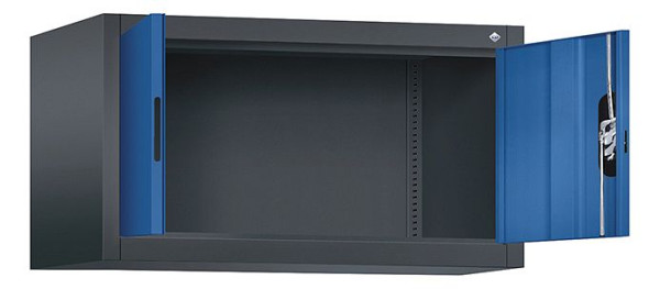 C+P Aufsatzschrank Acurado, H500xB930xT500mm, Farbe: Schwarzgrau / Enzianblau, Muldengriff, 9284-000 S10186