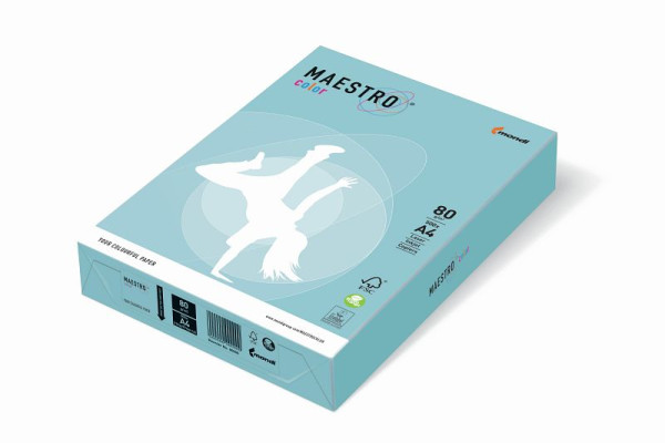MAESTRO COLOR Kopierpapier MAESTRO® Color Pastell, A4, 120g/m², 250 Blatt, mittelblau, 9417-MB30A12S
