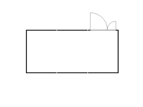 FLADAFI Materialcontainer-Kombination MC 1360, verzinkt, zerlegt, ohne Boden, Doppelflügeltür (asymmetrisch) auf der 6 m Seite, F13630204-F911