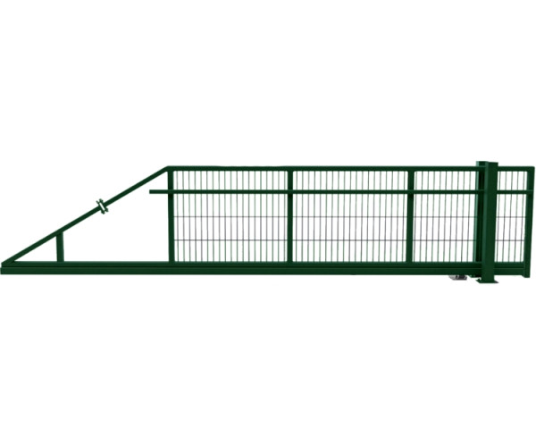 FA-Bausysteme Schiebetor Moosgrün Breite: 5000 mm Höhe: 1800 mm Richtung: Links Antrieb: Manuell, 62838