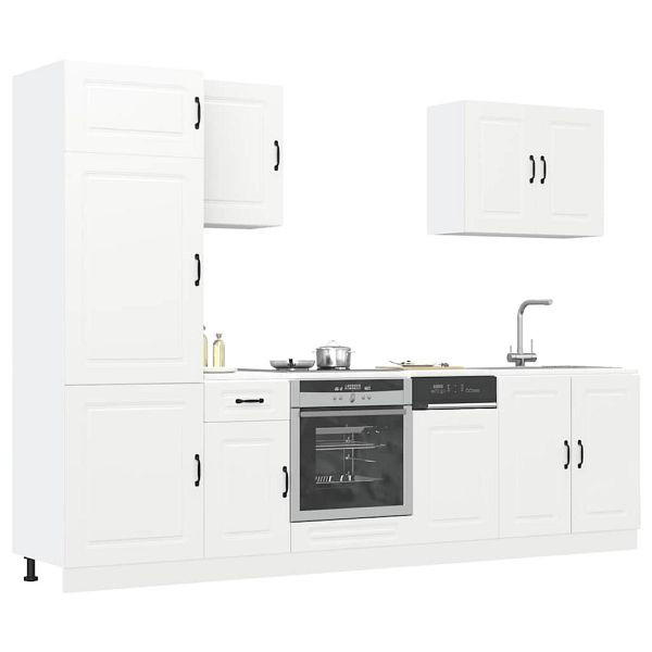vidaXL 7-tlg. Küchenschrank-Set Kalmar Weiß Holzwerkstoff, 3314761