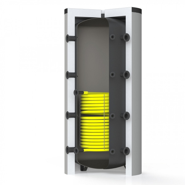 Solarbayer Pufferspeicher PS8-500, mit 1 Solar-WT / 100 mm Vliesisolierung, 100030500