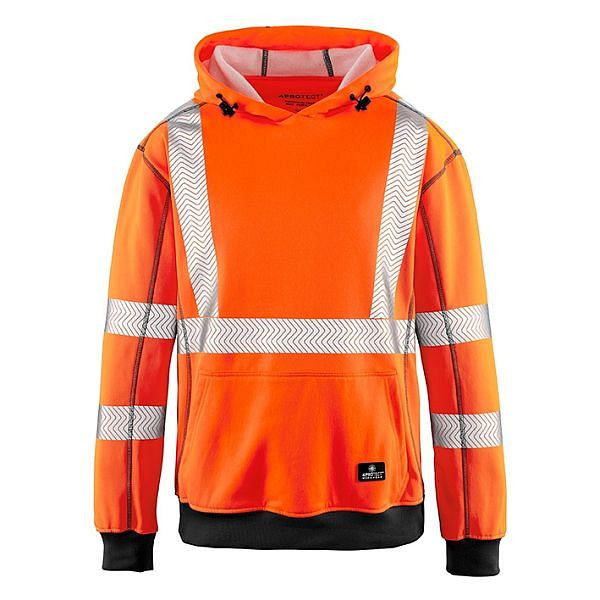 4PROTECT Warnschutz Hoodie Portland, Farbe: leuchtorange, Größe: S, 3445-S