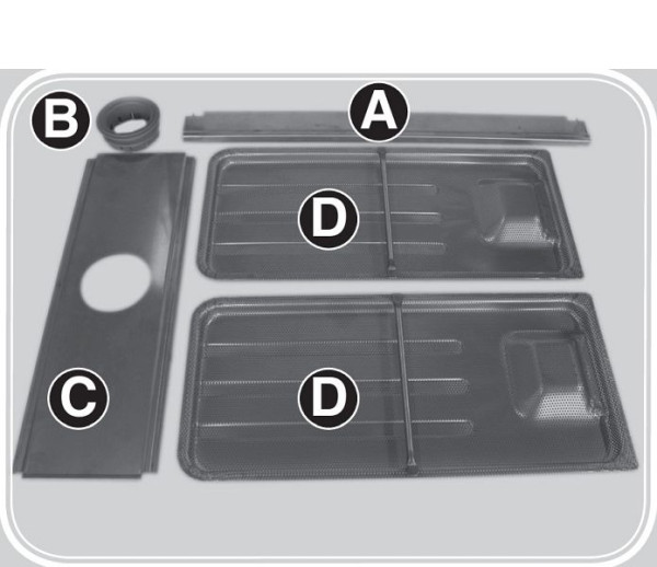 ZANUSSI Edelstahl-Tanksieb für LS 5, Nachrüstkit, 406864222
