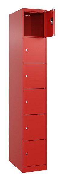 C+P Schließfachschrank Evolo PLUS, 6 Fächer, 1850x300x500mm, 3020/3020, 049000-106 S10025