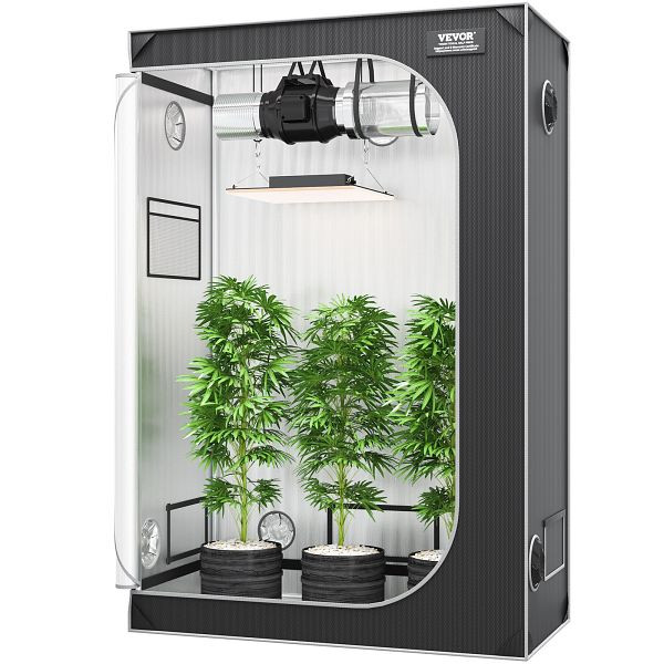 VEVOR Growzelt 48 x 24 x 72 Zoll Indoor-Growzelt Hydrokultur-Fenstertürablage, ZZZPJSJSJTHSH52N5V0