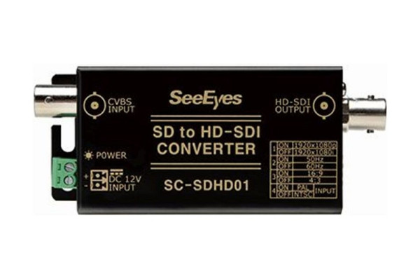 SeeEyes Medienkonverter, Analog nach HD-SDI, bis 1080p60, 12VDC, SC-SDHD01