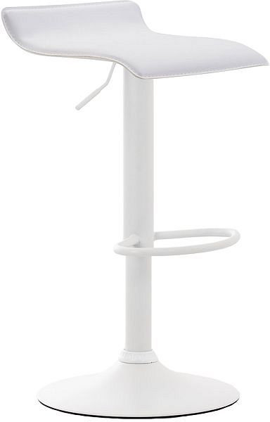 CLP Barhocker Dyn V2 Kunstleder weiß, weiß, 315289