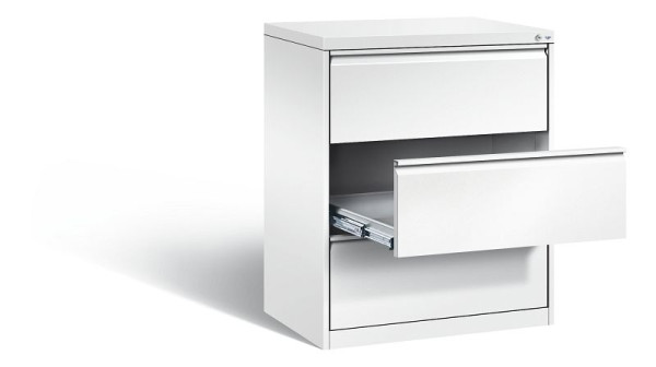 C+P Karteischrank Acurado, H1045xB787xT590mm, Farbe: Verkehrsweiß, Griffleiste, 12923-322 S10033