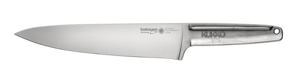 KUKKO Kochmesser mit Stahlgriff, 210 mm Klingenlänge, 90-101-210