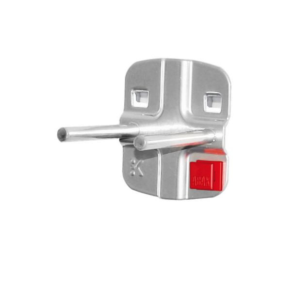 Kappes RasterPlan/ABAX Doppelter Werkzeughalter mit geradem Dorn L 50 mm, alufarben, 3340.00.6801