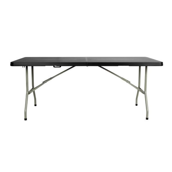 Bolero Rechteckiger Zentral Klappbarer Tisch 6ft Schwarz, HZ169