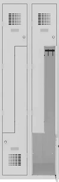 Eurobox Z-Spind, 2 Abteile 4 Fächer, 300 mm, 0400-030202