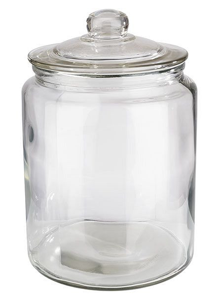 APS Vorratsglas -CLASSIC-, Ø 20 cm, Höhe: 30 cm, Glas, Polyethylen, 6 Liter, inklusive Glasdeckel, 82253