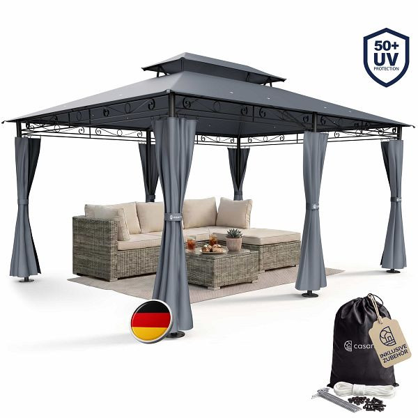 casaria Pavillon Topas Anthrazit 3x4m UV-Schutz 50+, 994678