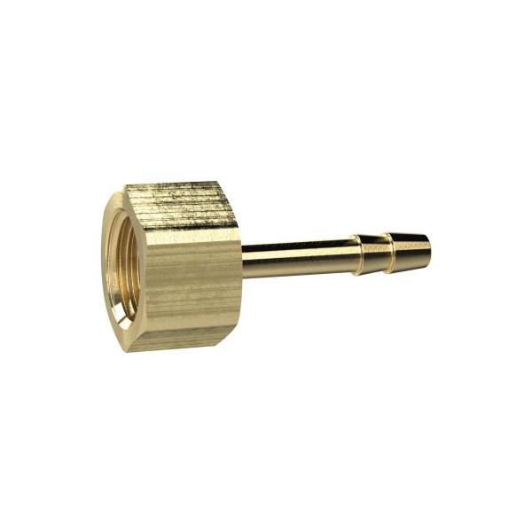 Riegler Aufschraubschlauchtülle, G 1/8, für Schlauch LW 4 mm, SW 14, MS, 134816