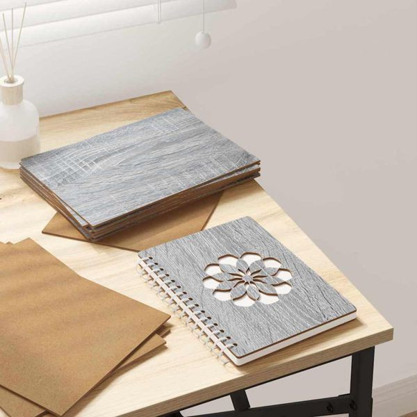 vidaXL Dekoplatten 150 pcs Grau Sonoma 21 x 30 x 0.3 cm Holzwerkstoff, 885576