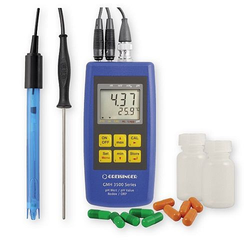 Greisinger GMH 3511-SET Komplett-Set zur pH-/Temperaturmessung, 605021