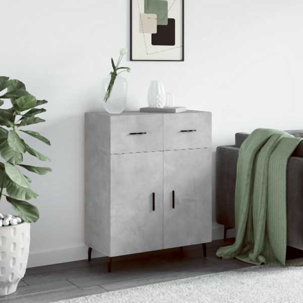 vidaXL Sideboard Betongrau 69,5x34x90 cm Holzwerkstoff, 828000