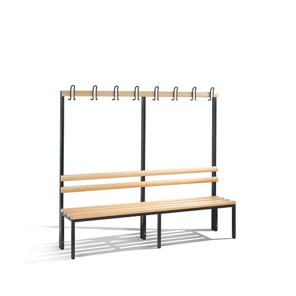 C+P Garderobenbank einseitig Basic, H1650xB1960xT400mm, 8052-100 S10000