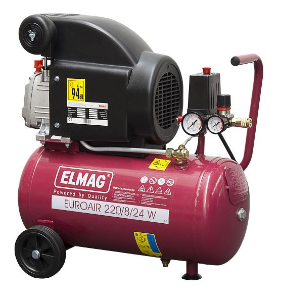 ELMAG Kompressor EUROAIR 220/8/24 W - 'SET-AKTION', 10007
