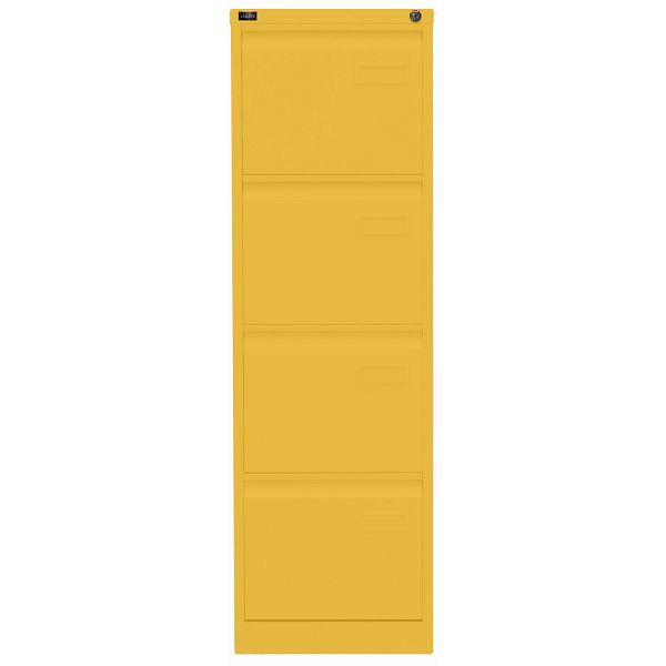 Bisley LIGHT Hängeregistraturschrank LIGHT, einbahnig, 4 HR-Schubladen, 642 sunflower, IPCCA14642