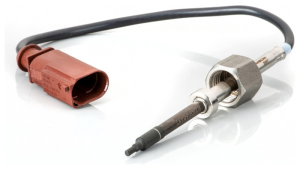 HELLA Sensor, Abgastemperatur, 2-polig, geschraubt, Kabel: 210mm, 6PT 014 495-051