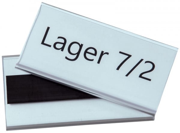 Eichner Etikettenhalter magnetisch, Maße: 80 x 100 mm, VE: 100 Stück, 9218-03467