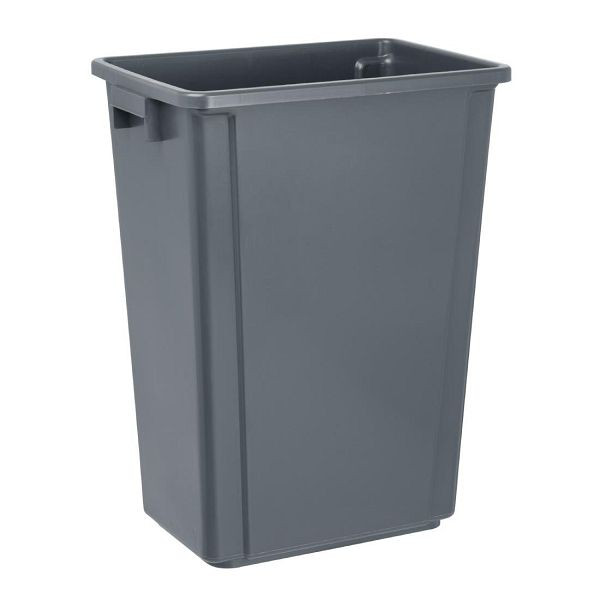 Jantex Slim Mülleimer Grau 60 Liter, schlankes Design, DX965