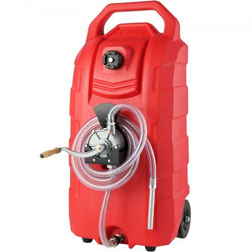 VEVOR Kraftstofftrolley 60L Benzinkanister PE 460x533x930mm 7,8 L/min Max, Durchfluss Benzintank für Diesel, Schmieröl, Benzin, SLJYCSL163MM1YYBQV0