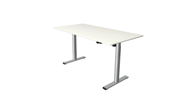 Kerkmann Steh-/Sitztisch Move 1 base 1600 x 800 mm, elektrisch höhenverstellbar von 730-1230 mm, Weiß, 10300610