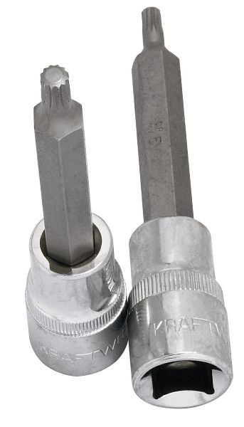 Kraftwerk 1/2" Vielzahn-Bit-Stecknuss M12 100 mm, 338012