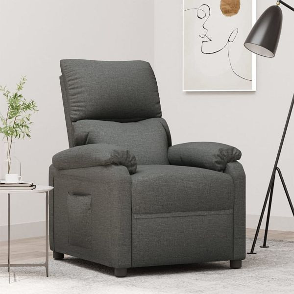 vidaXL Relaxsessel Dunkelgrau Stoff, Top-Qualität, 344904