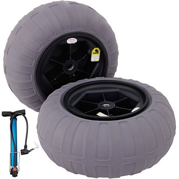 VEVOR 15,7 Zoll Ballonräder Reifen, TPU Strandräder Ersatz-Ballon-Sandreifen 80 kg Tragfähigkeit 2-3 PSI Niederdruck, VE: 2 Stück, STLYCBDDWC16VXMEIV0