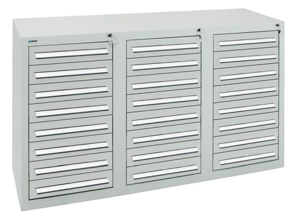 stumpf Schubladenschrank Serie T-100/35-3, RAL 7035/7035, 24 Schubladen (24 x100mm), 8153107