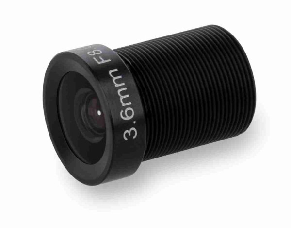 di-soric O-S1-S-036-80 Objektiv mit S-Mount, Brennweite 3,6 mm, Blendenzahl (F) 8,0, 213095