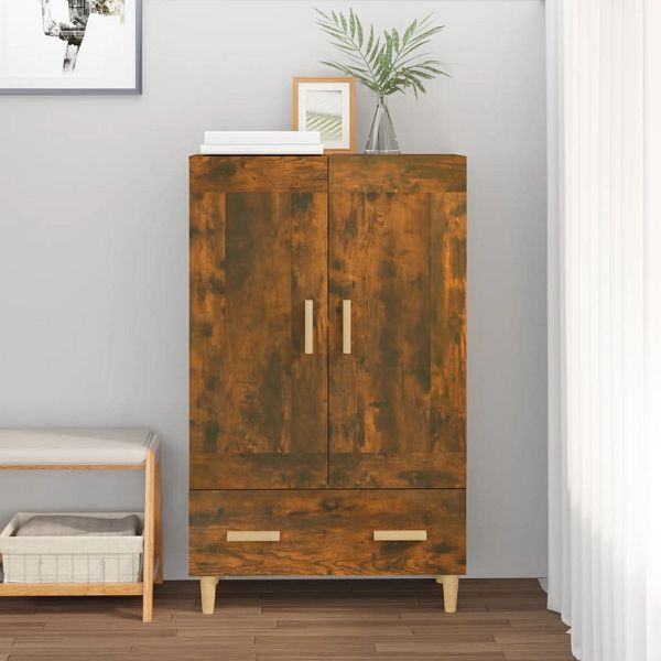 vidaXL Highboard Räuchereiche 70x31x115 cm Holzwerkstoff, 817483