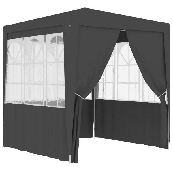 vidaXL Profi-Partyzelt mit Seitenwänden 2,5×2,5m Anthrazit 90 g/m², 48533
