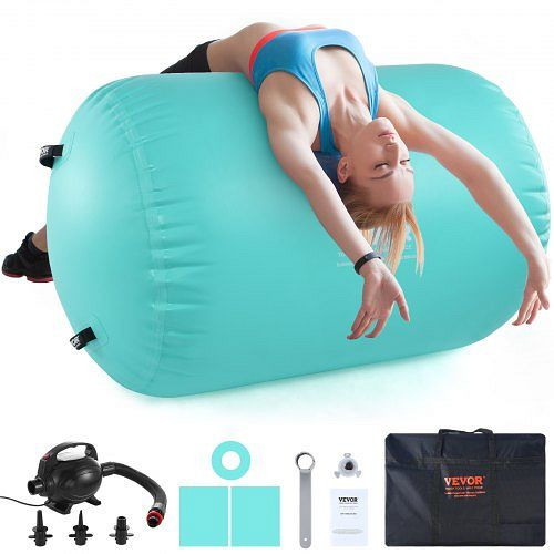 VEVOR Aufblasbare Gymnastikmatte Turnmatte 80 x 132,5 cm, Air Matte Airtrack Fitness Matte Pumpe Tumbling Matten, GTZKFQD40315MCFTUV2