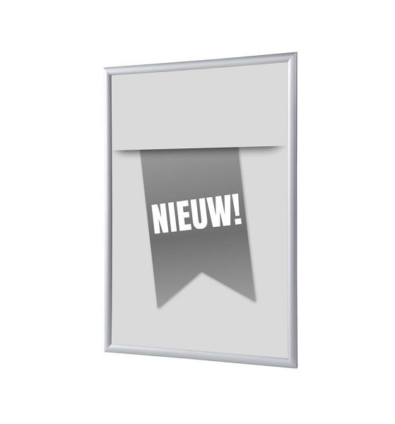 Showdown Displays Klapprahmen A4 Komplettset Neu Grau Niederländisch, KRA4G25LPPI437