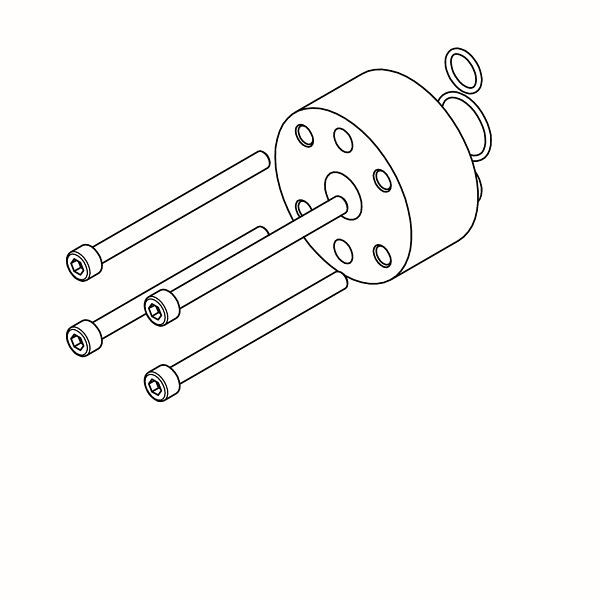 KWC Verlängerungsset, AQUA3000 / AQUA 3000 open Thermostatbatterie elektronisch gesteuert, als Wandeinbauarmatur, Tiefenausgleich 25 mm, 2000104471
