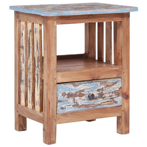 vidaXL Nachttisch 41x30x50 cm Altholz Massiv, 283926, 8719883684161