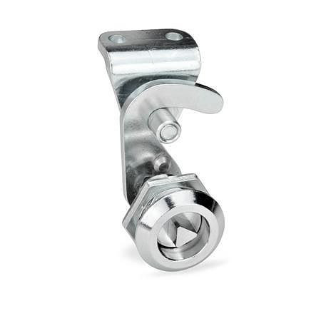 Ganter Hakenverriegelungen, Betätigung mit Steckschlüssel (GN 115.8-DK-18-H1-SW-2), VE: 10 Stück, 115.8-DK-18-H1-SW-2